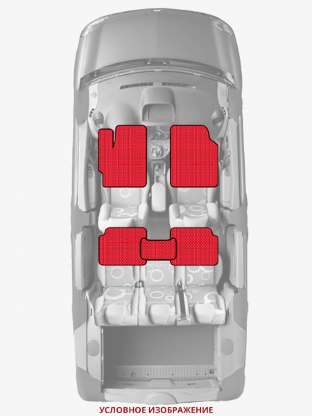ЭВА коврики «Queen Lux» стандарт для Toyota Alphard